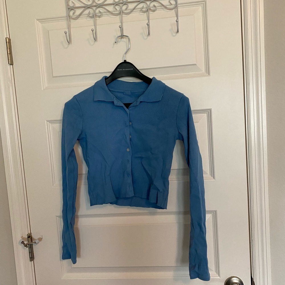 Pacsun John Galt long sleeve crop top size small